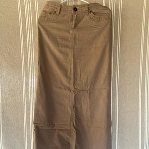 Khaki skirt